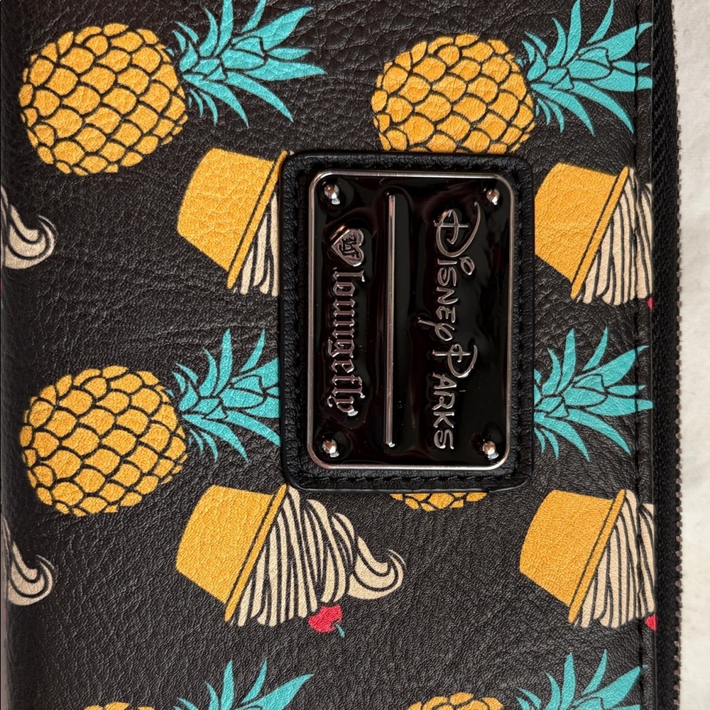 Loungefly Black Wallet with Pineapple and Cupcake Design - Picture 2 of 4